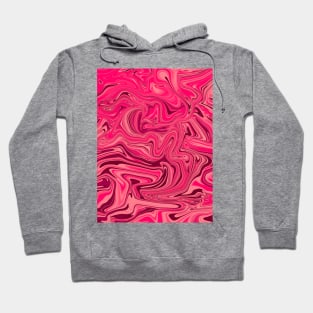 Shades of Magenta Pink Digital Fluid Art Hoodie